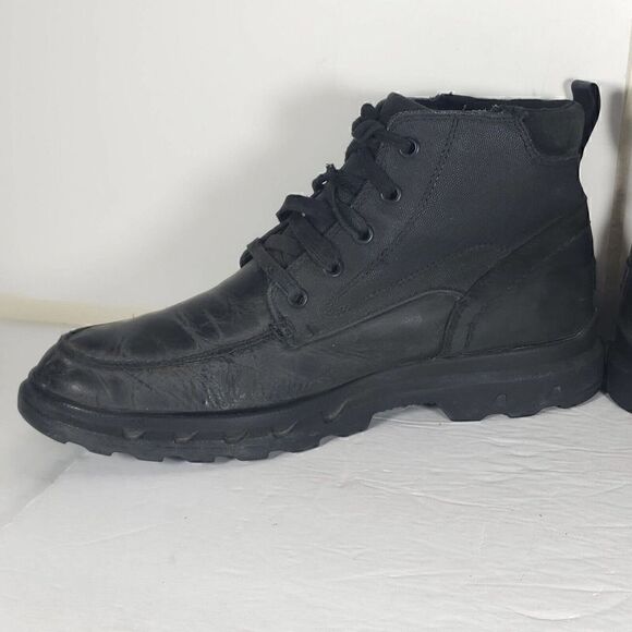 Sorel Men\'s Portzman US11 Black Leather Waterproof Moc Toe Lace-Up Ankle Boot main image 11